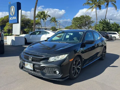 Black 2018 Honda Civic Hatchback Sport for sale in Kahului, HI