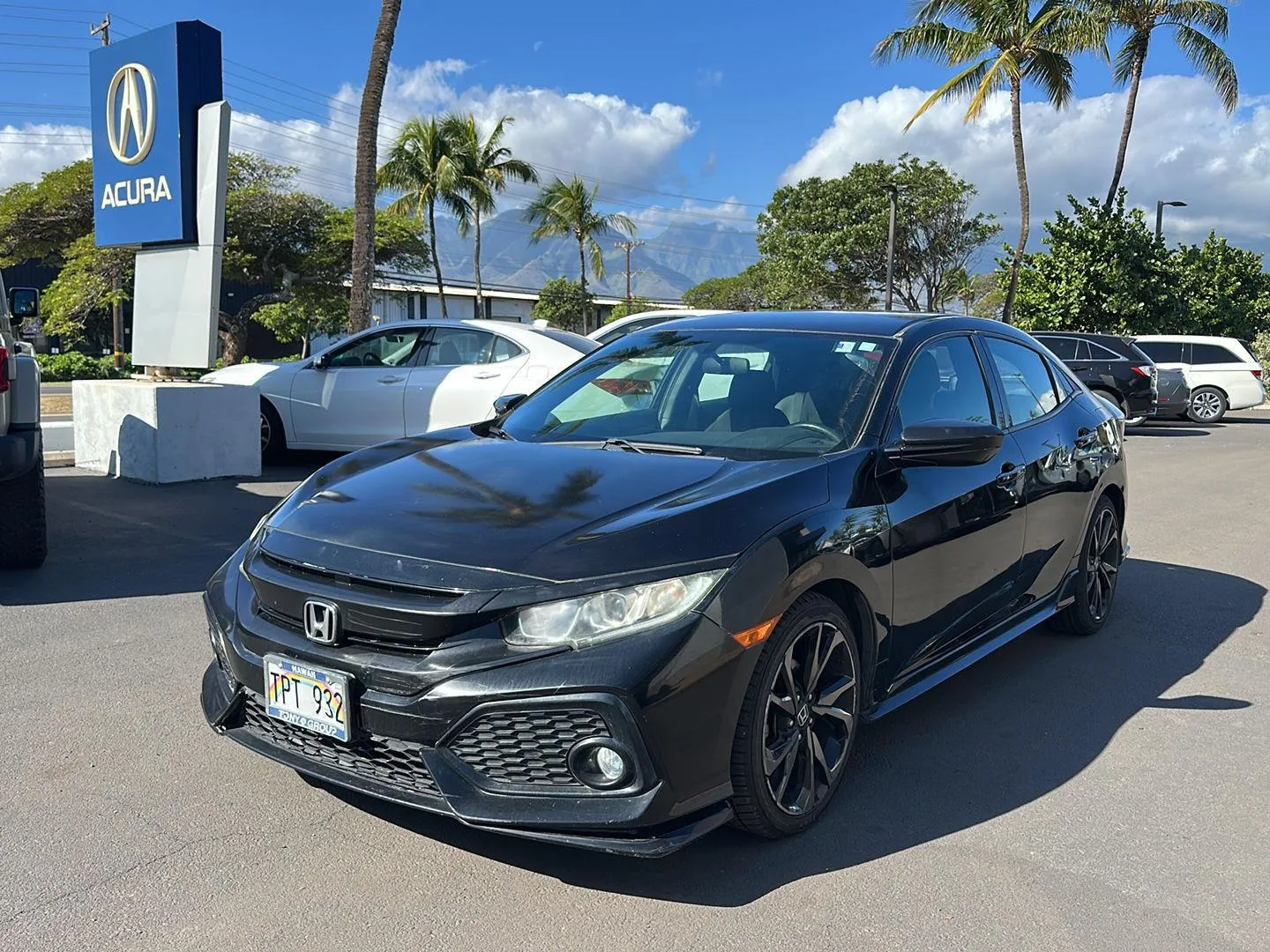 Black 2018 Honda Civic Hatchback Sport for sale in Kahului, HI