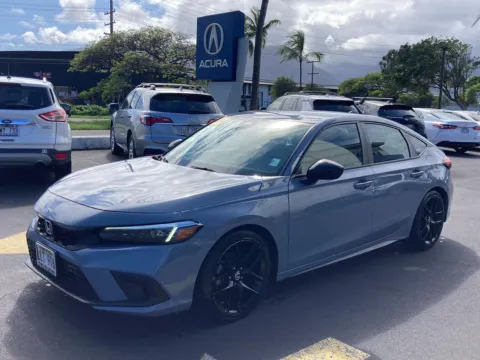 Gray 2022 Honda Civic Hatchback Sport for sale in Kahului, HI