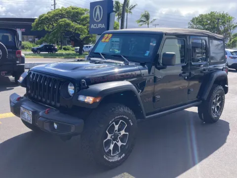 Black 2022 Jeep Wrangler Unlimited Rubicon for sale in Kahului, HI