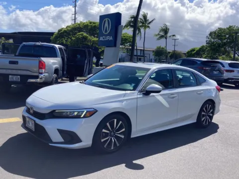 White 2023 Honda Civic Sedan EX for sale in Kahului, HI