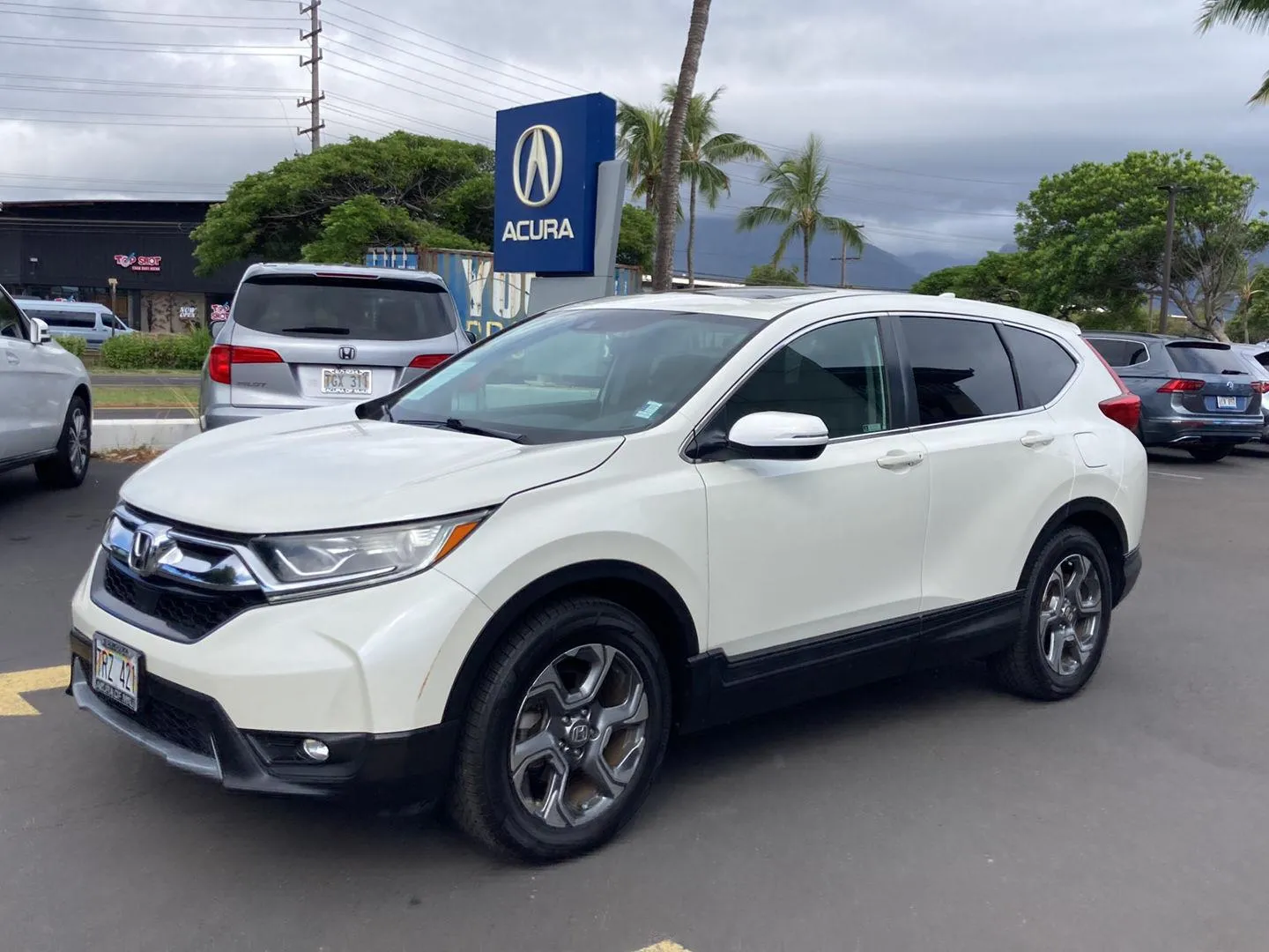 White 2018 Honda CR-V EX for sale in Kahului, HI