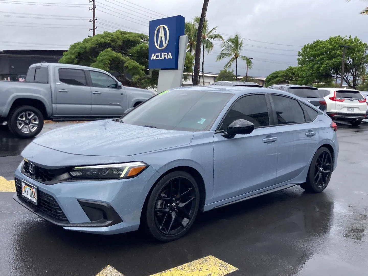 Gray 2023 Honda Civic Hatchback Sport for sale in Kahului, HI