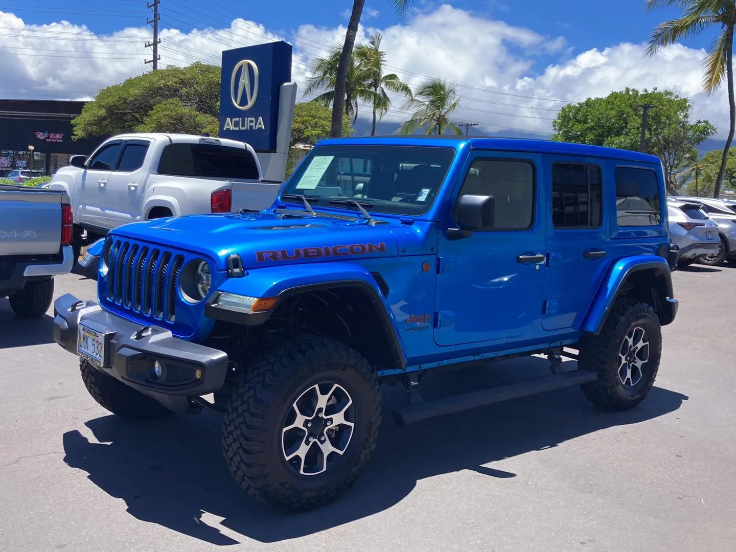 Blue 2022 Jeep Wrangler Unlimited Rubicon for sale in Kahului, HI