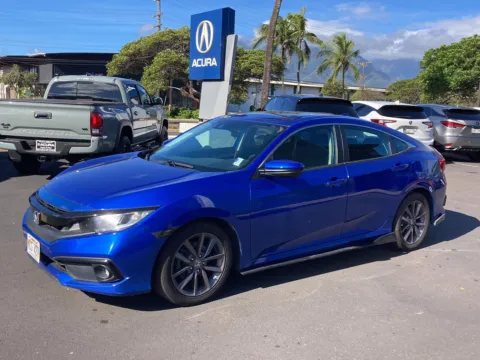 Blue 2021 Honda Civic Sedan EX for sale in Kahului, HI