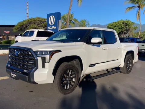 White 2022 Toyota Tundra Platinum Hybrid for sale in Kahului, HI