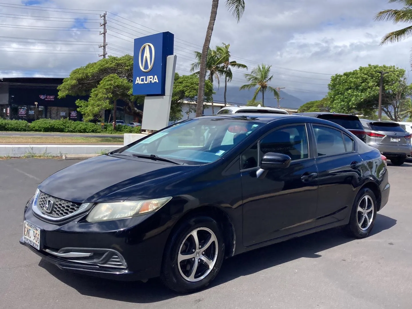 Black 2015 Honda Civic Sedan SE for sale in Kahului, HI