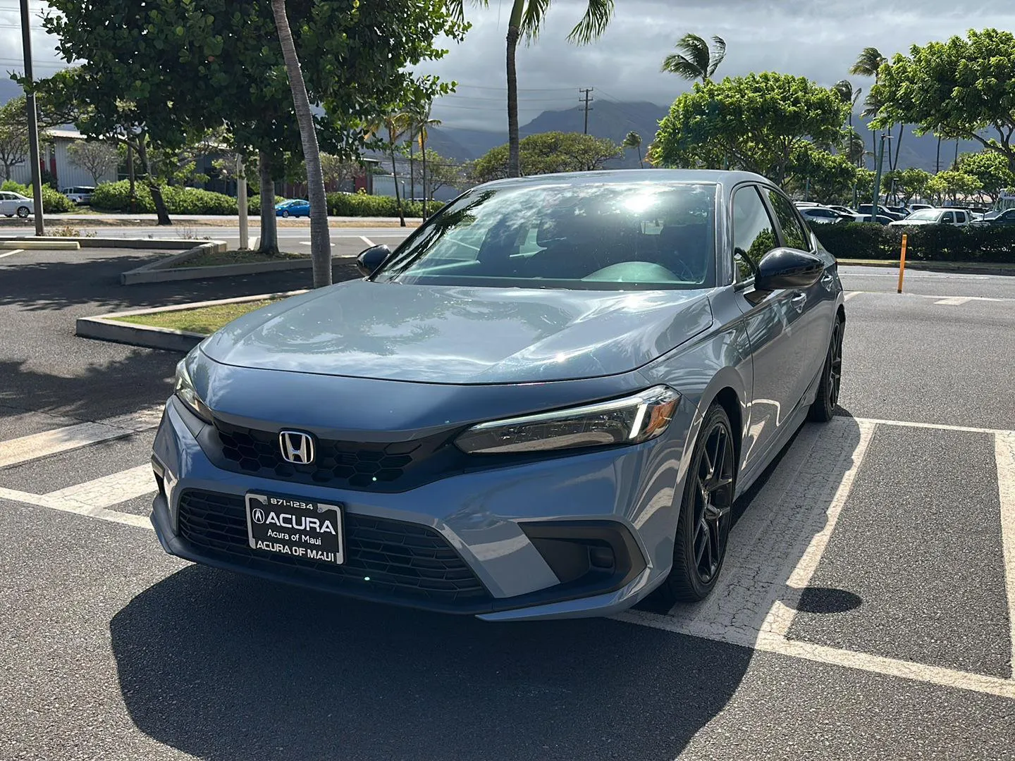 Gray 2022 Honda Civic Hatchback Sport for sale in Kahului, HI