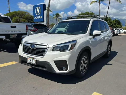 White 2021 Subaru Forester Premium for sale in Kahului, HI