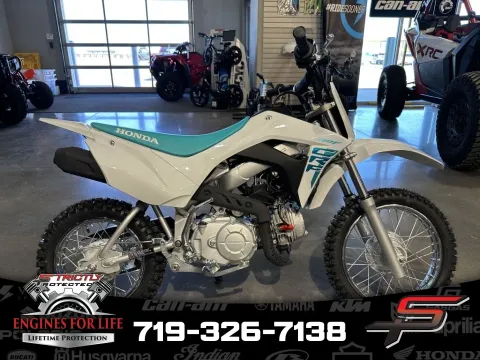 White 2025 Honda CRF110F for sale in Pueblo West, CO