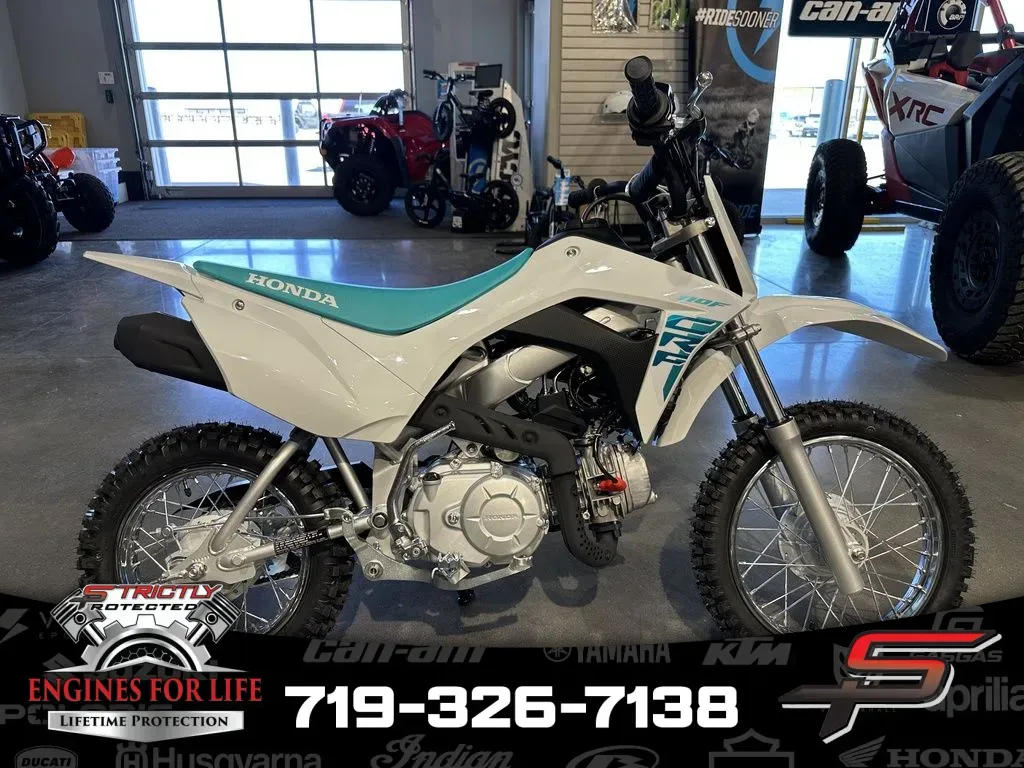 White 2025 Honda CRF110F for sale in Pueblo West, CO