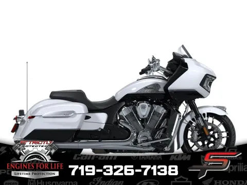 Black 2025 Indian Motorcycle Challenger® Limited 112 Ghost White Metallic with Black Metallic for sale in Pueblo West, CO