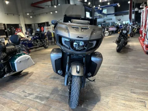 Photos of 2025 Indian Motorcycle Pursuit® Dark Horse® 112 w/PowerBand Audio Heavy Metal for sale in Pueblo West, CO at Strictly Powersports