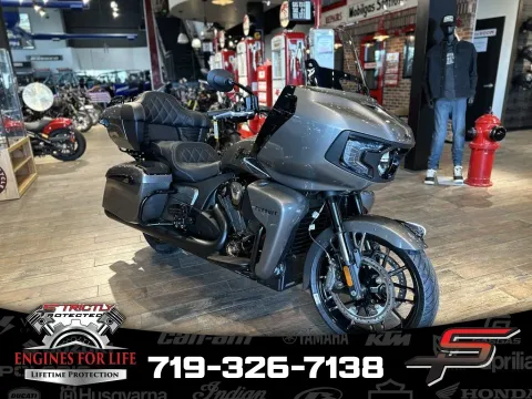 Unknown 2025 Indian Motorcycle Pursuit® Dark Horse® 112 w/PowerBand Audio Heavy Metal for sale in Pueblo West, CO