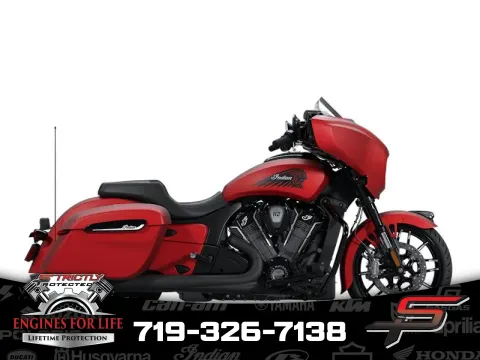 Red 2025 Indian Motorcycle Chieftain® PowerPlus Dark Horse® 112 Sunset Red Smoke for sale in Pueblo West, CO