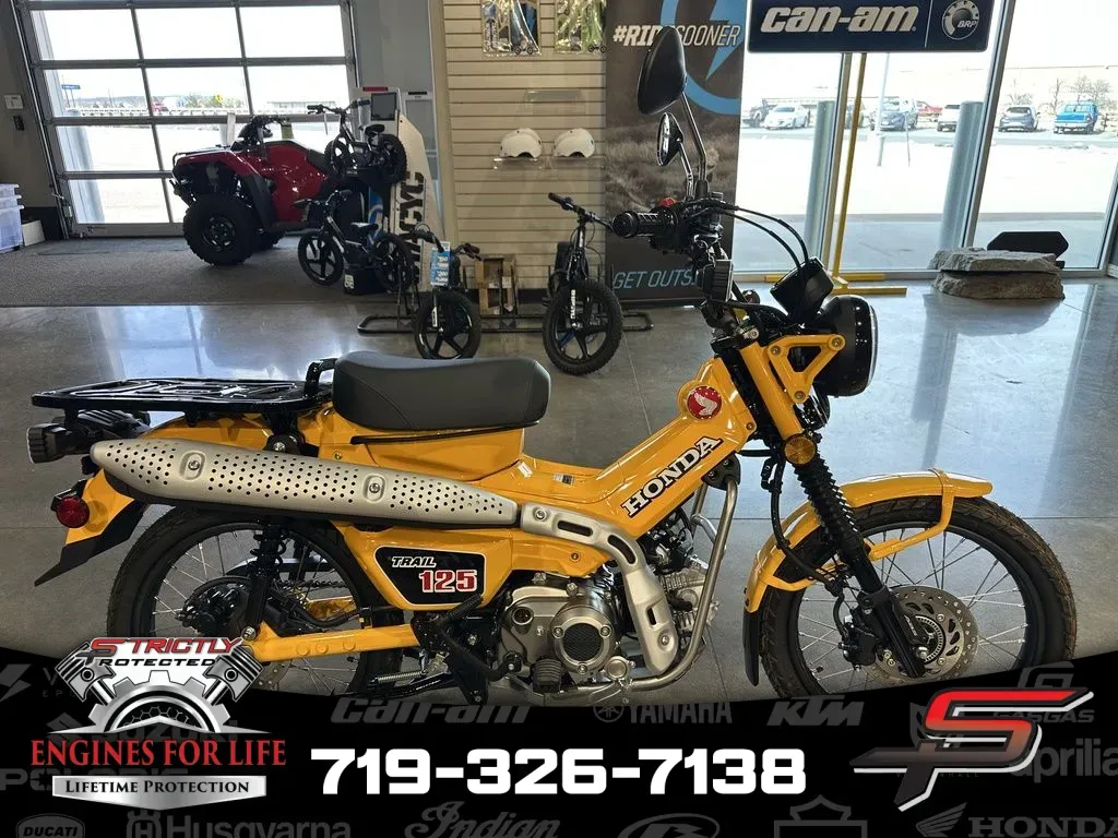 Yellow 2024 Honda Trail125 ABS for sale in Pueblo West, CO