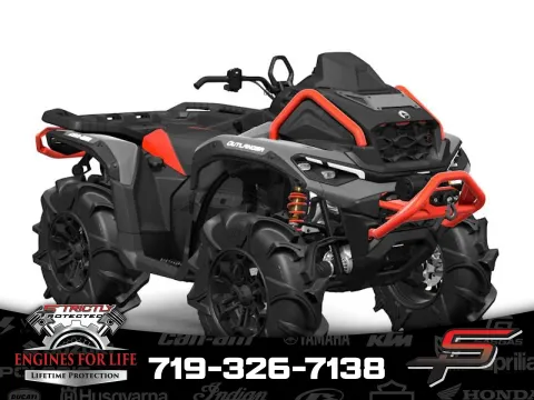 Gray 2025 Can-Am Outlander X mr 1000R Granite Grey & Legion Red for sale in Pueblo West, CO