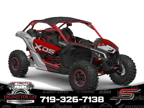 Silver 2025 Can-Am Maverick X3 X ds Turbo RR Fiery Red & Hyper Silver for sale in Pueblo West, CO