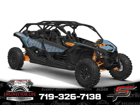 Blue 2025 Can-Am Maverick X3 MAX DS Turbo Scandi Blue & Orange Crush for sale in Pueblo West, CO