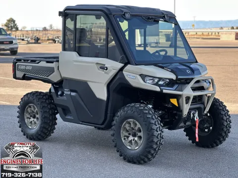 Black 2025 Can-Am Defender Limited HD10 Desert Tan / Stealth Black for sale in Pueblo West, CO