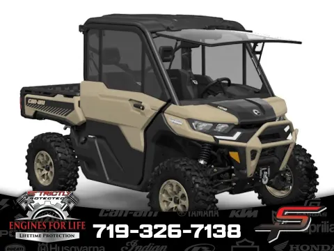 Black 2025 Can-Am Defender Limited HD10 Desert Tan & Stealth Black for sale in Pueblo West, CO
