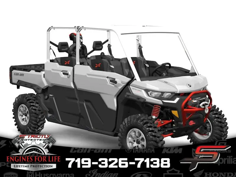 2025 Can-Am Defender MAX X mr with Half-Doors HD10 Hyper Silver & Legion Red for sale in Pueblo West, CO