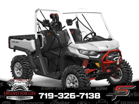 Silver 2025 Can-Am Defender X mr HD10 Hyper Silver & Legion Red for sale in Pueblo West, CO