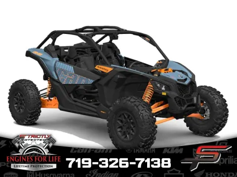 Blue 2025 Can-Am Maverick X3 RS Turbo RR Scandi Blue & Orange Crush for sale in Pueblo West, CO