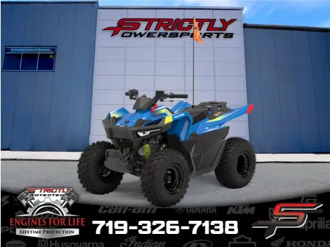 Blue 2025 Polaris Outlaw 70 EFI for sale in Pueblo West, CO