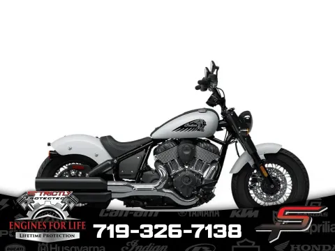 White 2024 Indian Motorcycle Chief Bobber ABS Ghost White Metallic Smoke for sale in Pueblo West, CO