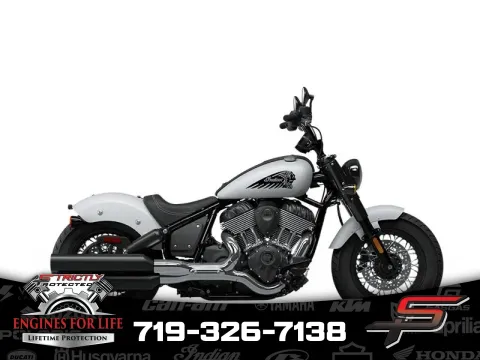 White 2024 Indian Motorcycle Chief Bobber Ghost White Metallic Smoke for sale in Pueblo West, CO