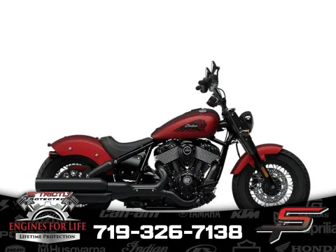 Red 2024 Indian Motorcycle Chief Bobber Dark Horse® Sunset Red Smoke for sale in Pueblo West, CO