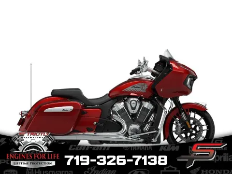 Red 2024 Indian Motorcycle Challenger® Limited w/PowerBand Audio Package Sunset Red Metallic for sale in Pueblo West, CO