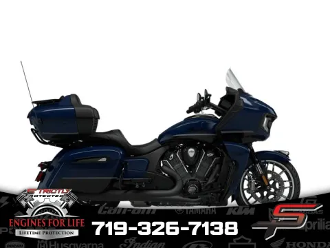 Blue 2024 Indian Motorcycle Pursuit® Dark Horse® Springfield Blue for sale in Pueblo West, CO