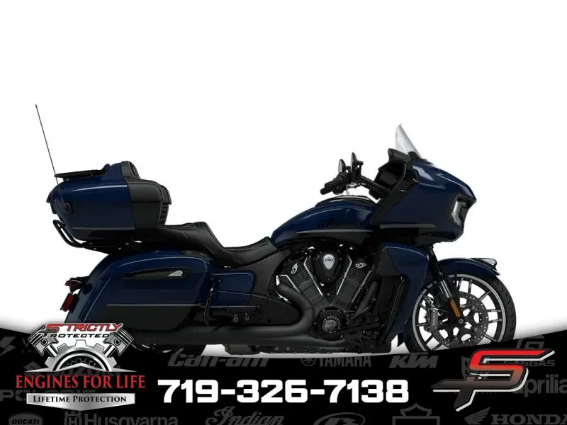 2024 Indian Motorcycle Pursuit® Dark Horse® with PowerBand Audio Package Springfield Blue for sale in Pueblo West, CO