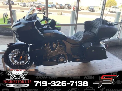 Black 2024 Indian Motorcycle Pursuit® Dark Horse® with PowerBand Audio Package Black Smoke for sale in Pueblo West, CO