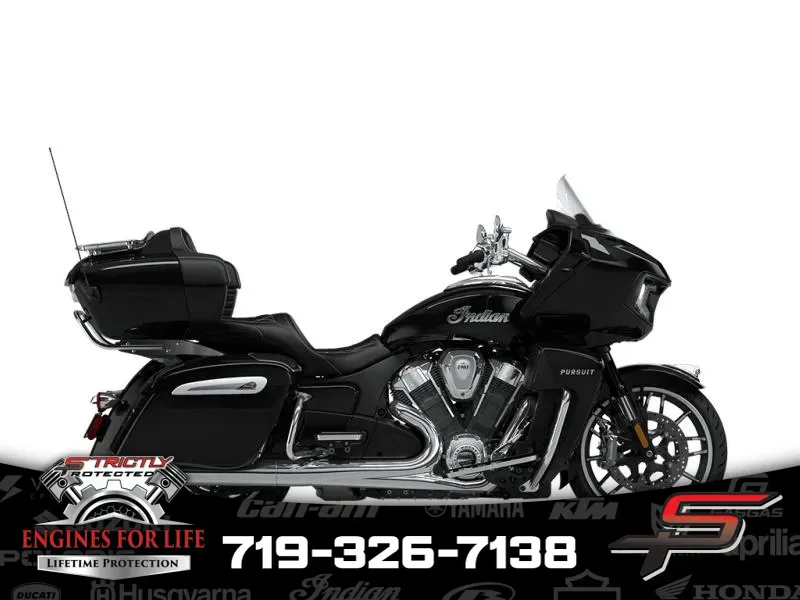 2024 Indian Motorcycle Pursuit® Limited® with PowerBand Audio Package Black Metallic for sale in Pueblo West, CO