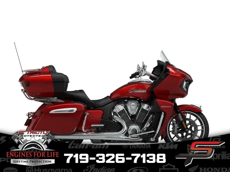 2024 Indian Motorcycle Pursuit® Limited® with PowerBand Audio Package Sunset Red Metallic for sale in Pueblo West, CO