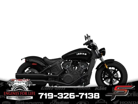 Black 2024 Indian Motorcycle Scout® Bobber Sixty ABS Black Metallic for sale in Pueblo West, CO
