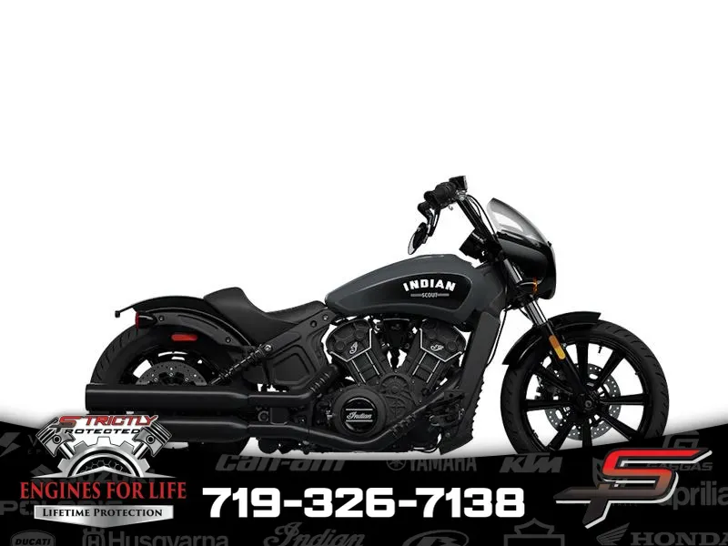 2024 Indian Motorcycle Scout® Rogue ABS Stealth Gray with Graphics for sale in Pueblo West, CO