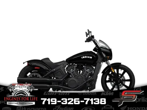 Black 2024 Indian Motorcycle Scout® Rogue Sixty ABS Black Metallic for sale in Pueblo West, CO
