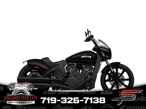Black 2024 Indian Motorcycle Scout® Rogue Sixty Black Metallic for sale in Pueblo West, CO