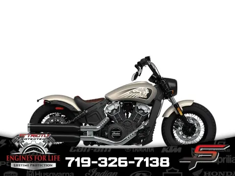 Silver 2024 Indian Motorcycle Scout® Bobber Twenty ABS Silver Quartz Smoke for sale in Pueblo West, CO