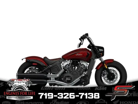 Red 2024 Indian Motorcycle Scout® Bobber Twenty ABS Maroon Metallic for sale in Pueblo West, CO