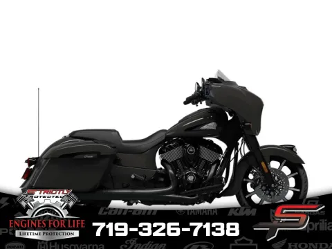 Gray 2024 Indian Motorcycle Chieftain® Dark Horse® w/Powerband Audio Pkg Granite Gray for sale in Pueblo West, CO