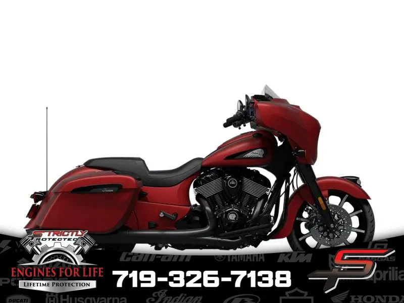 2024 Indian Motorcycle Chieftain® Dark Horse® w/Powerband Audio Pkg Sunset Red Smoke for sale in Pueblo West, CO