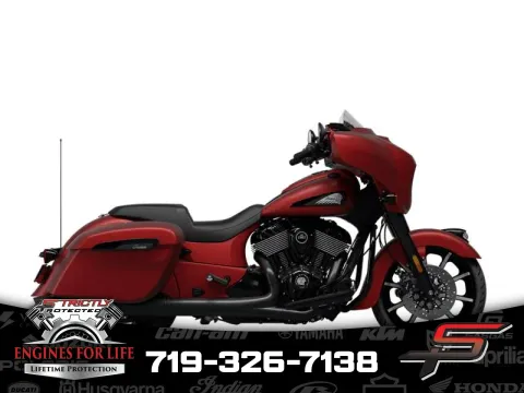 Red 2024 Indian Motorcycle Chieftain® Dark Horse® Sunset Red Smoke for sale in Pueblo West, CO