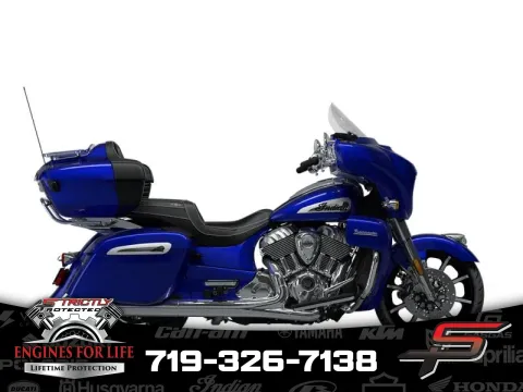 Blue 2024 Indian Motorcycle Roadmaster® Limited with Powerband Audio Package Spirit Blue Metallic for sale in Pueblo West, CO