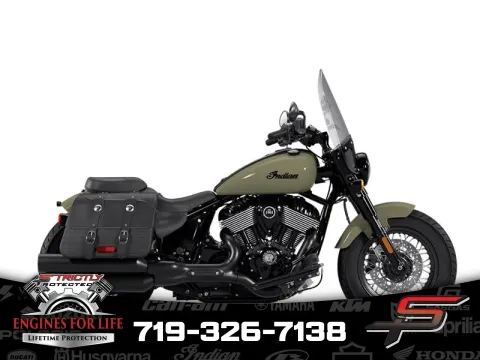 Green 2025 Indian Motorcycle Super Chief® Dark Horse® Moss Green for sale in Pueblo West, CO