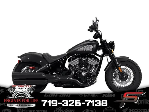 Black 2025 Indian Motorcycle Chief® Bobber Dark Horse® Black Smoke for sale in Pueblo West, CO